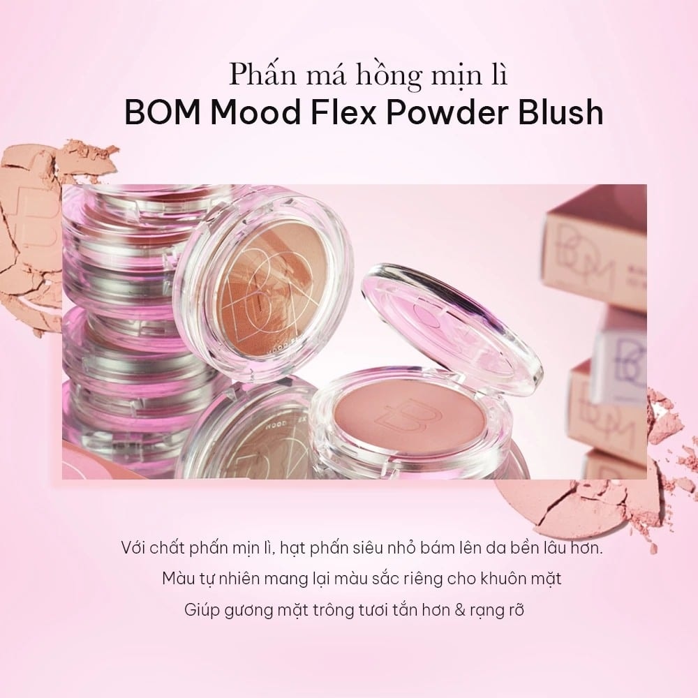 BOM Phấn má Mood Flex Powder Blush 2