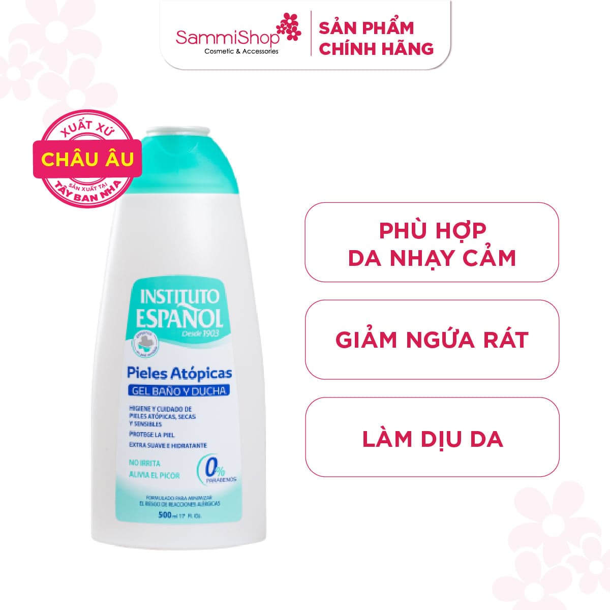 Instituto Español Gel tắm Pieles Atópicas Gel Baño Y Ducha 500ml thumb 1