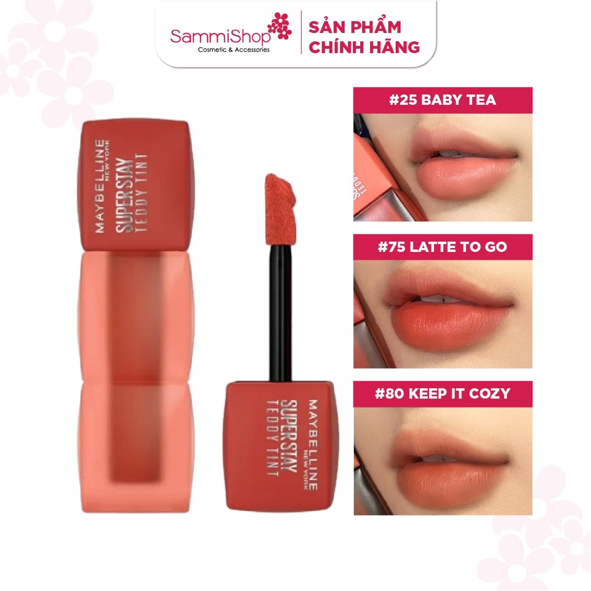 Maybelline Son kem Superstay Teddy Tint 1