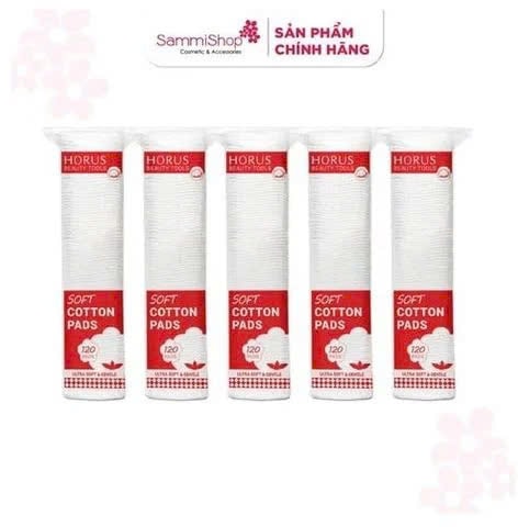 CB10 Combo 5 Horus Bông tẩy trang Soft Cotton Pads 120 pads 1