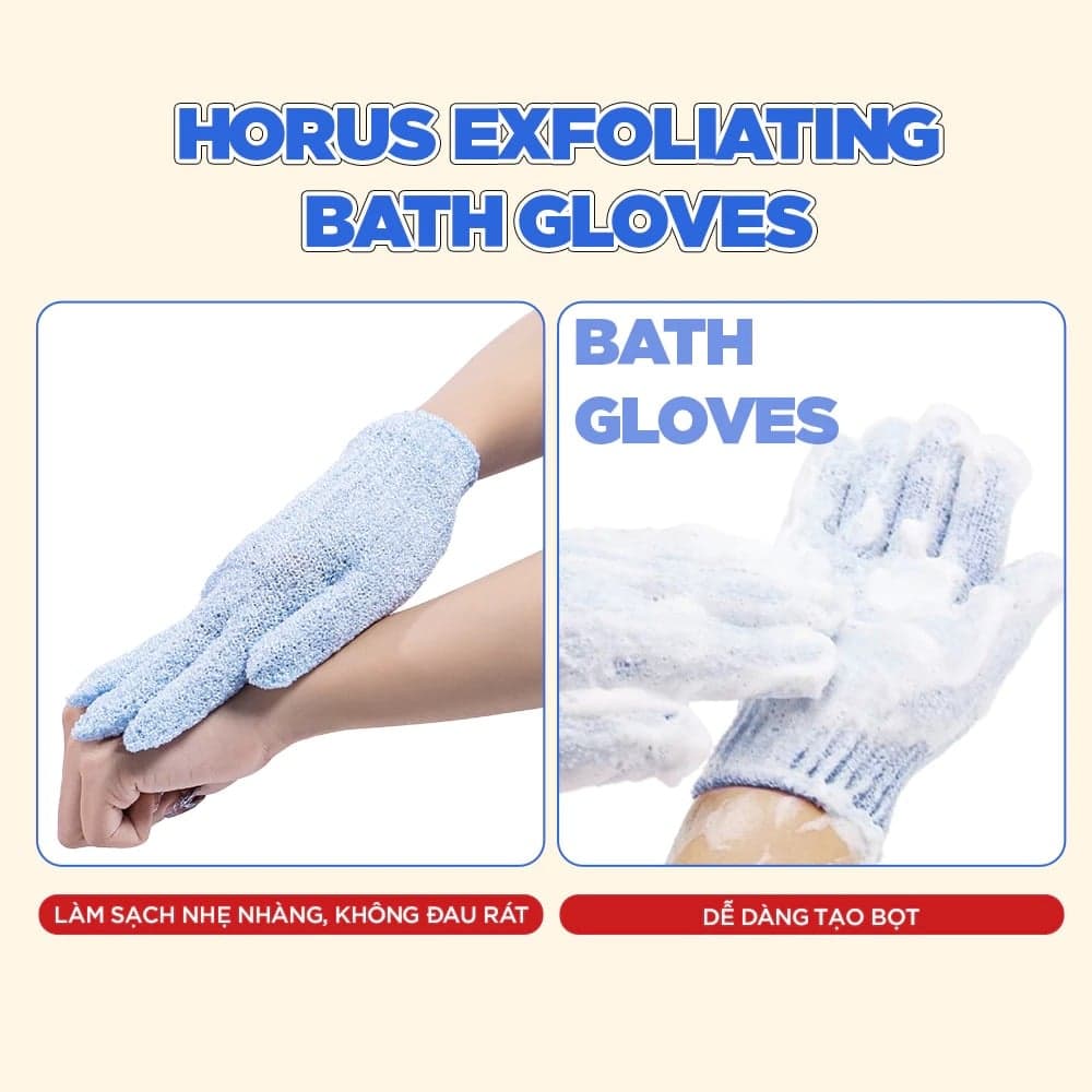 Horus Găng tay tắm Exfoliating Bath Gloves thumb 6