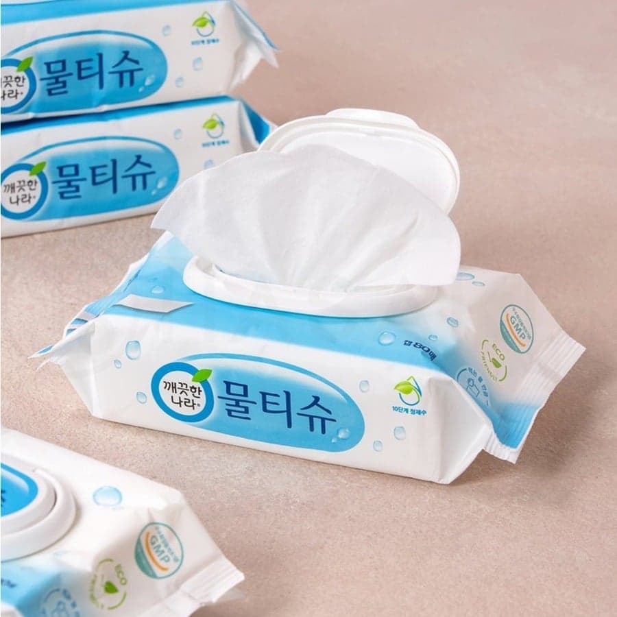 Kleannara Khăn ướt Peppermint Wet Tissue Cap - Hương bạc hà thumb 2