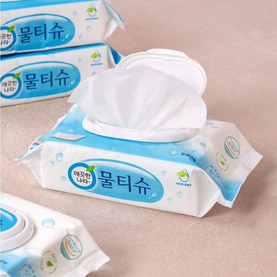 Kleannara Khăn ướt Peppermint Wet Tissue Cap - Hương bạc hà 2