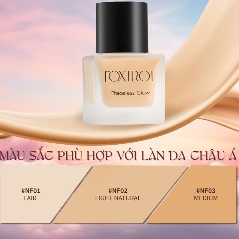 FOXTROT Kem nền Traceless Glow Foundation SPF 30++ (35ml) 2