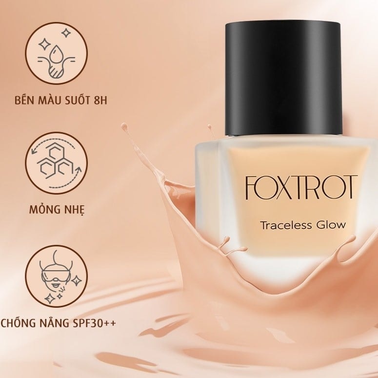 FOXTROT Kem nền Traceless Glow Foundation SPF 30++ (35ml) 3