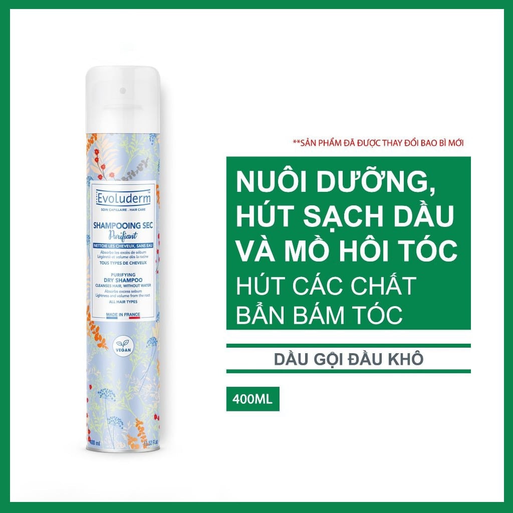 Evoluderm Xịt gội khô Purifying Dry Shampoo 5