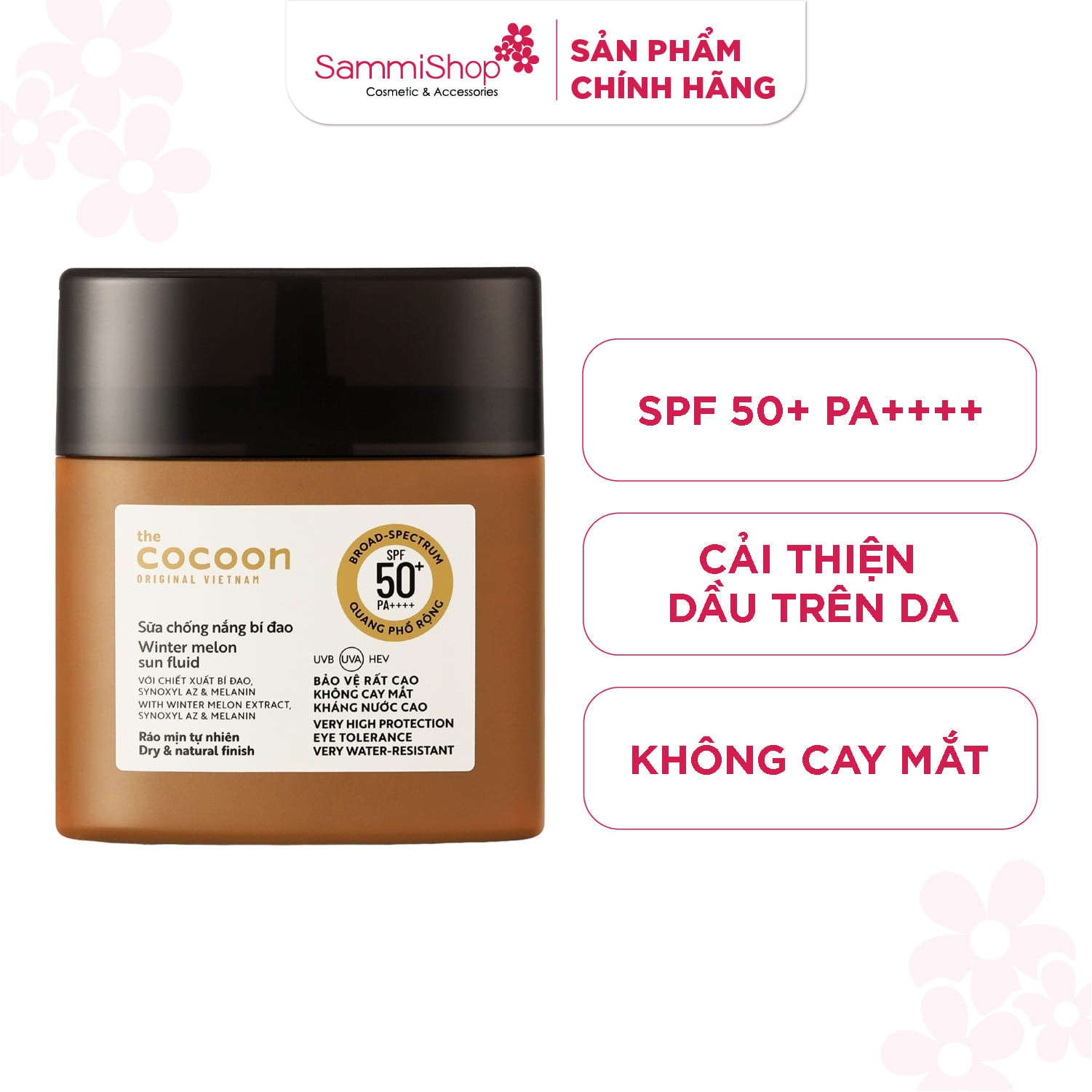 Cocoon Sữa chống nắng bí đao Winter Melon Sun Fluid 50ml 1