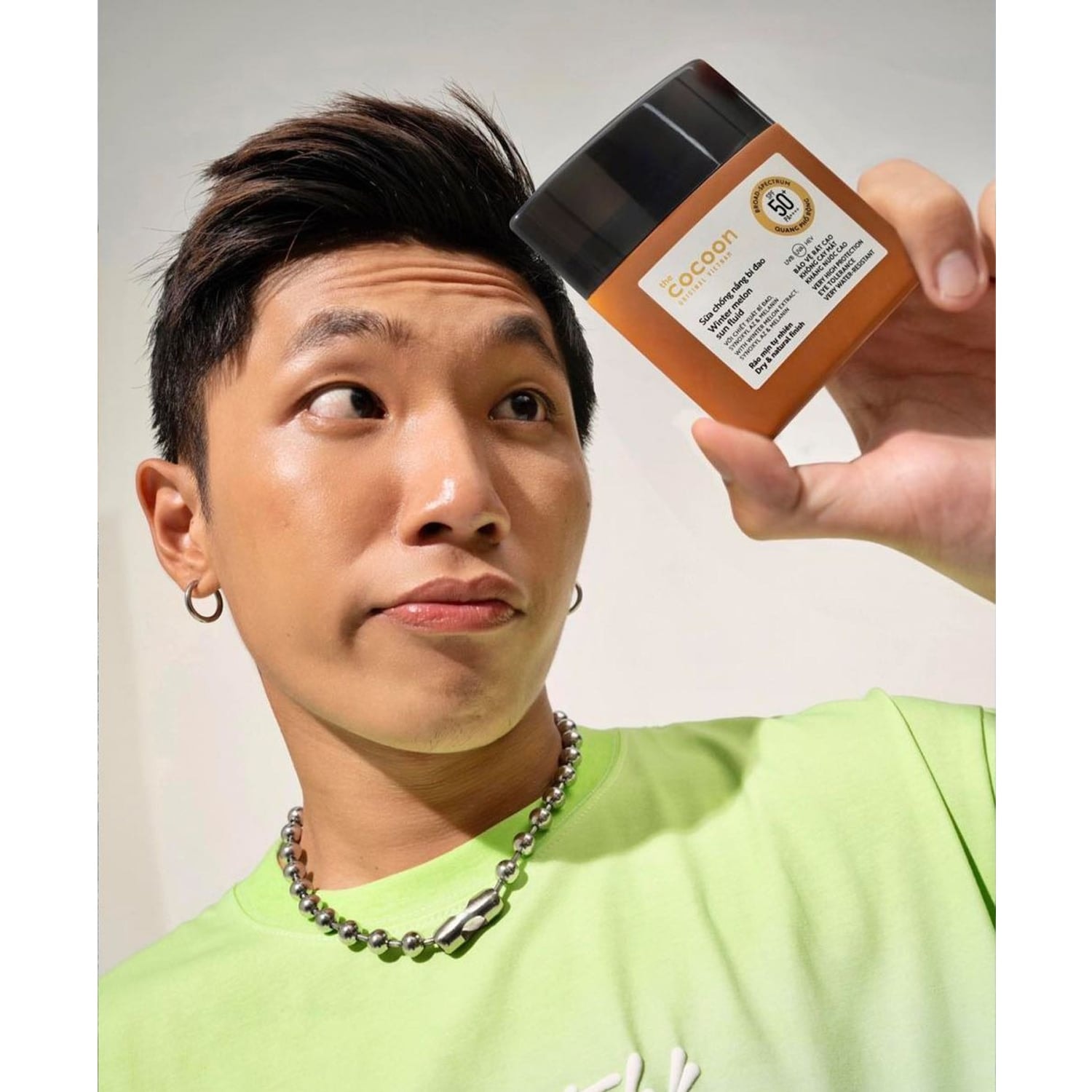Cocoon Sữa chống nắng bí đao Winter Melon Sun Fluid 50ml 4