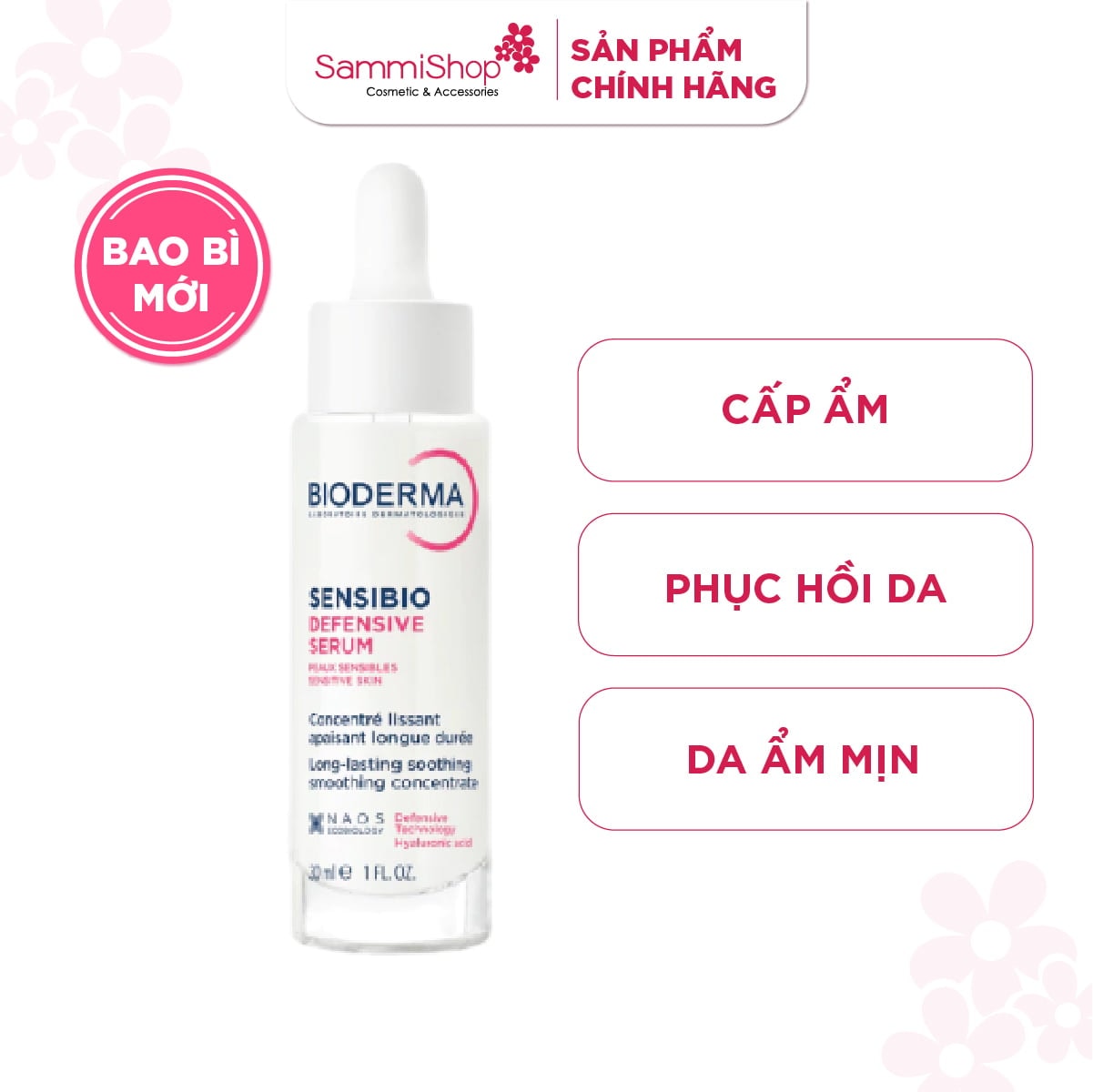 Bioderma Tinh chất Sensibio Defensive Serum 30ml 1