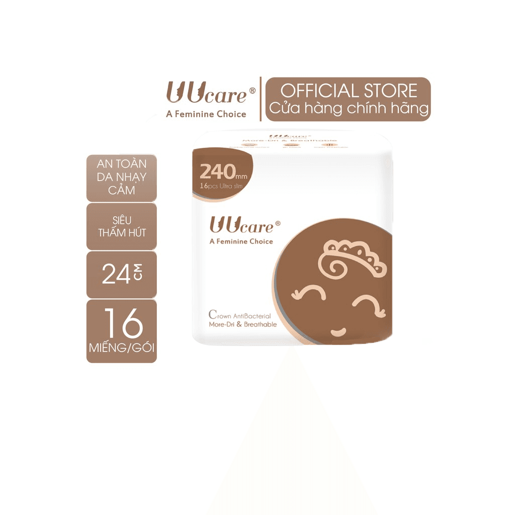 Uucare Crown BVS kháng khuẩn ban ngày 24cm x 16 miếng thumb 2