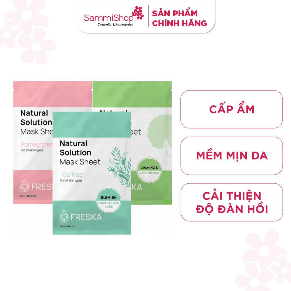 CB10 Combo 10 Freska Mặt nạ giấy Natural Solution Mask Sheet thumb 2
