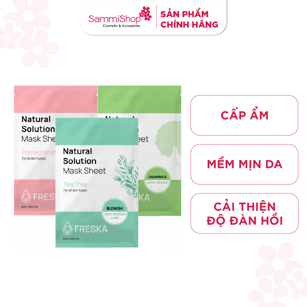 CB10 Combo 10 Freska Mặt nạ giấy Natural Solution Mask Sheet 2
