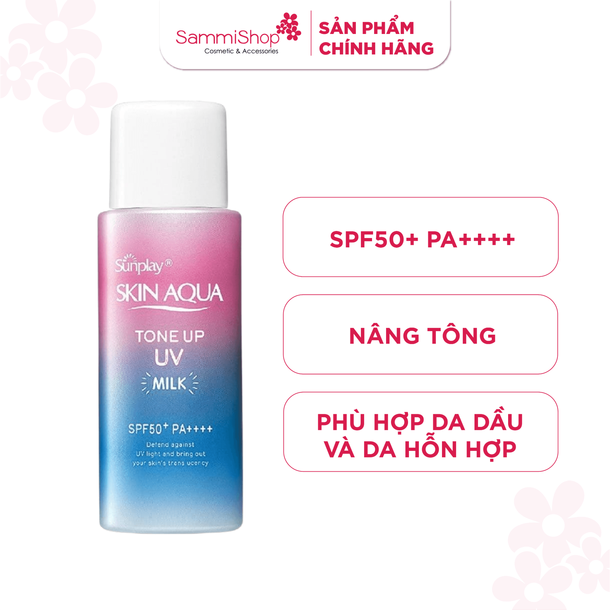 Sunplay Sữa chống nắng Skin Aqua Tone Up UV Milk Lavender SPF50+/PA++++ 50g 2