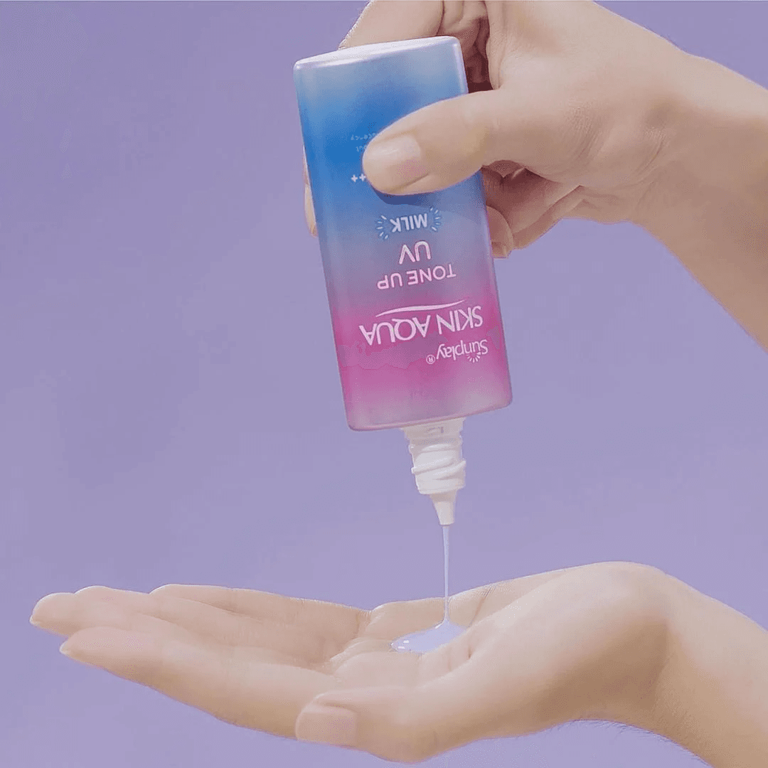 Sunplay Sữa chống nắng Skin Aqua Tone Up UV Milk Lavender SPF50+/PA++++ 50g thumb 4