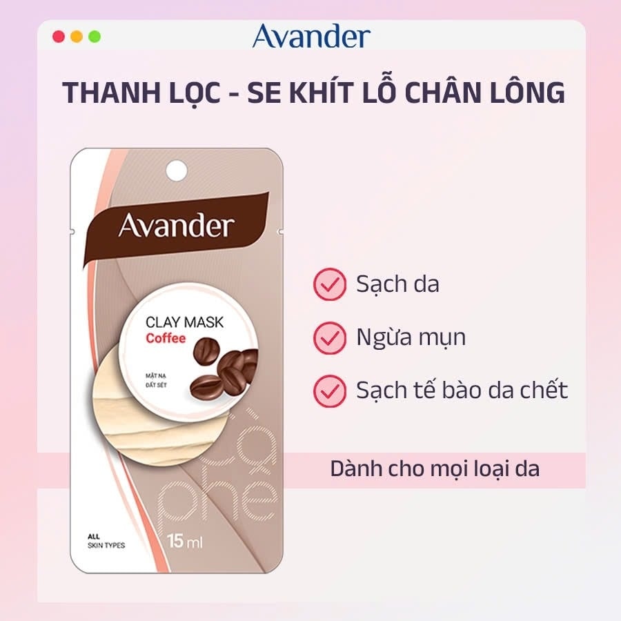 Avander Mặt nạ đất sét 15ml 8