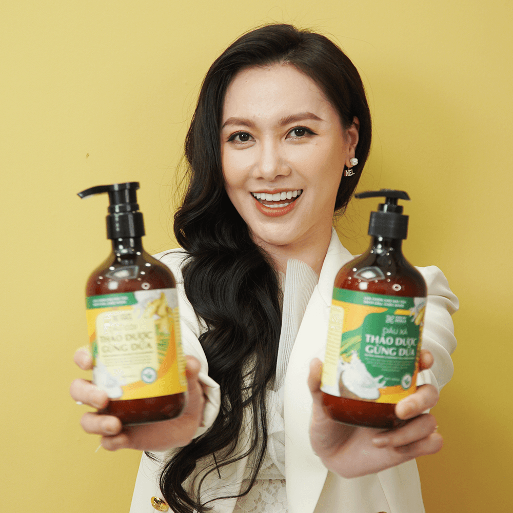 Dầu gội thảo dược Gừng - Dừa CoCayHoaLa 440g 3