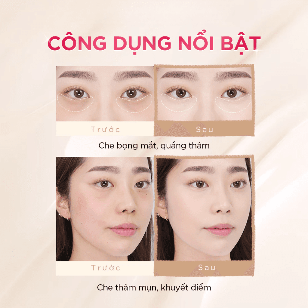 Wakemake Kem che khuyết điểm Defining Cover Concealer SPF30/PA++ 6g thumb 3