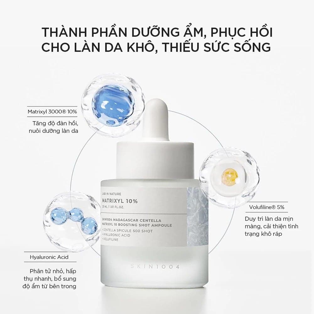 Skin1004 Tinh chất Madagascar Centella Matrixyl 10 Boosting Shot Ampoule 30ml thumb 7