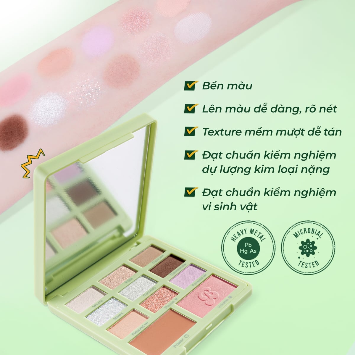 Baddies Bảng phấn mắt Multi-use Face Palette 13.1g 4