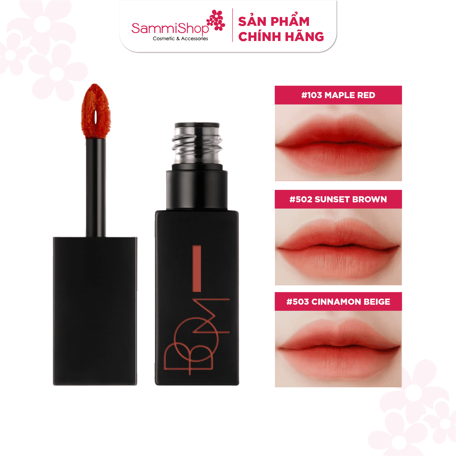 P10 BOM Son kem Matt Holic Tint + DHC Lip Cream 2