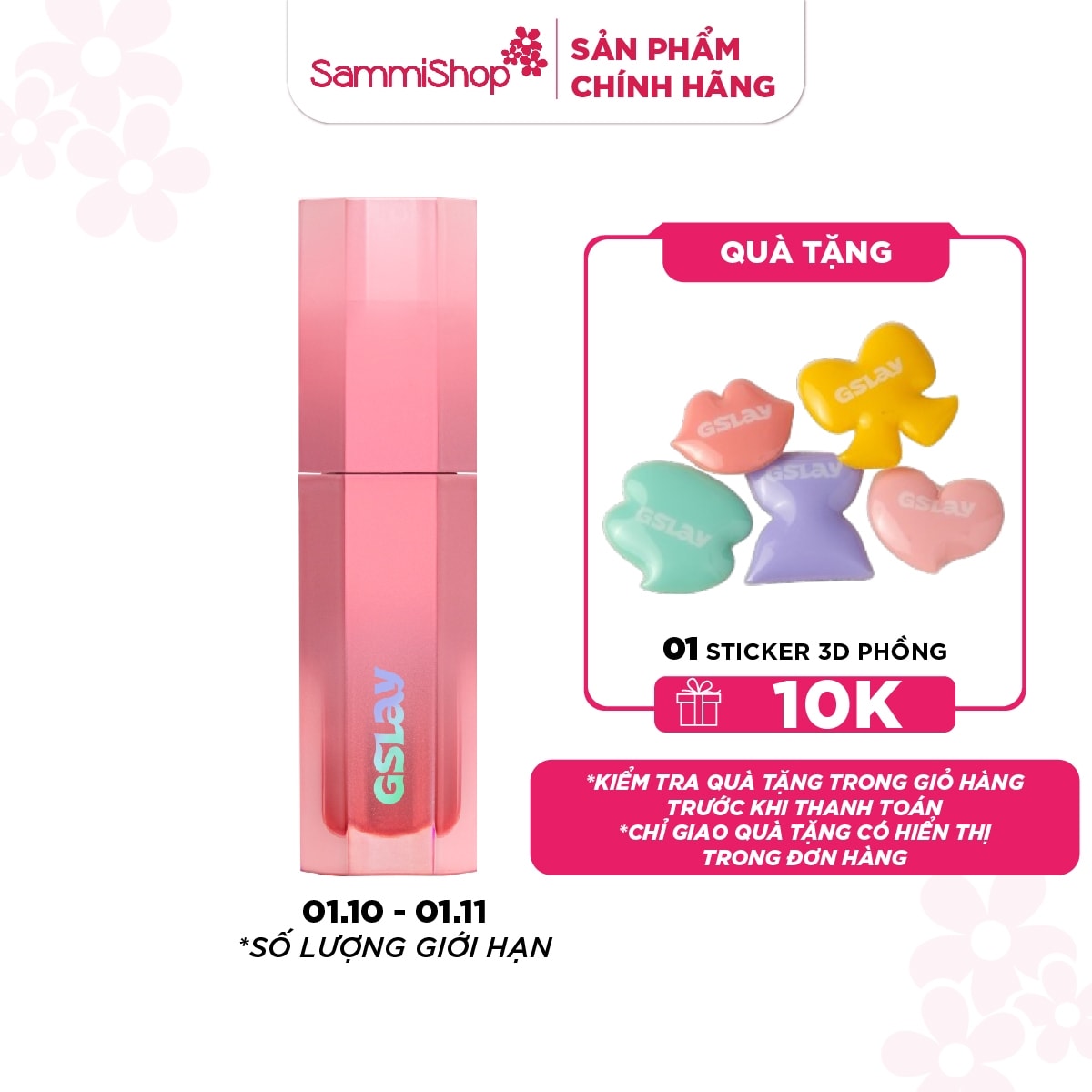 Gslay son kem Sorbet Lip Cream 4g 1