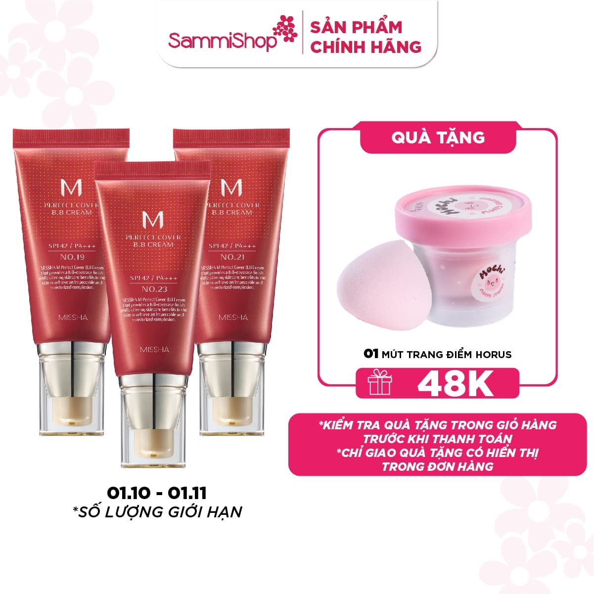 Missha Kem nền M Perfect Cover BB Cream EX SPF42 PA+++ 50ml thumb 1