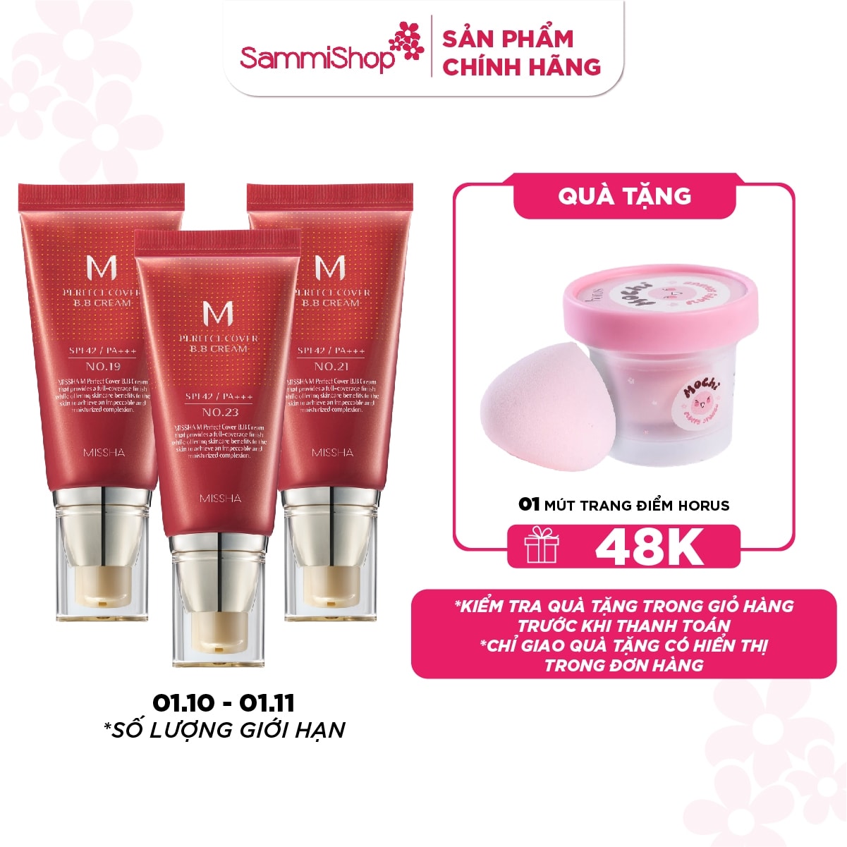 Missha Kem nền M Perfect Cover BB Cream EX SPF42 PA+++ 50ml 1
