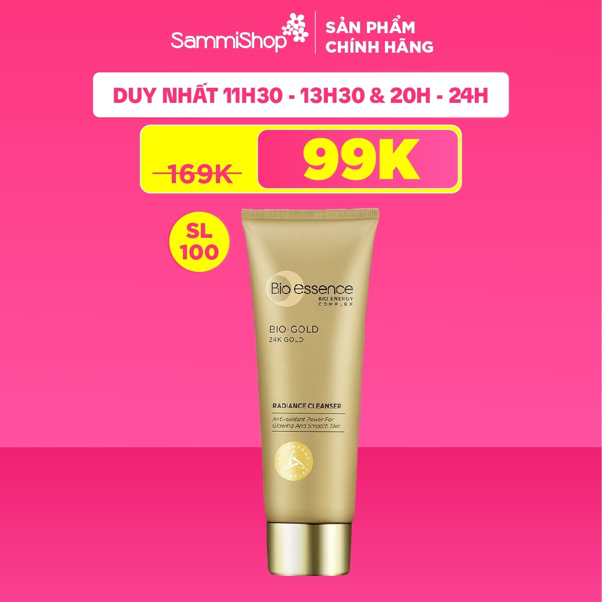 FS10 Bio Essence Sữa rửa mặt Gold Cleanser 100g (IP07) 1