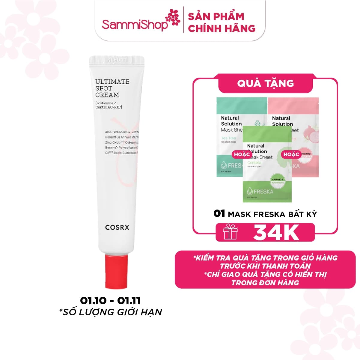 COSRX Kem dưỡng AC Collection Ultimate Spot Cream 30g thumb 1