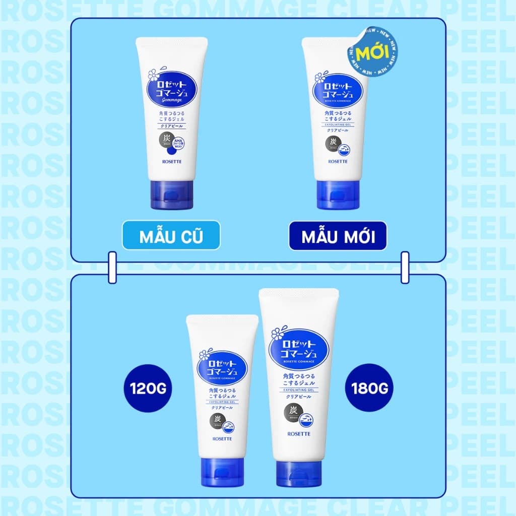 Rosette Combo Tẩy tế bào chết thu nhỏ lỗ chân lông Gommage Clear Peel CW 180g tặng TDC 180g cùng loại thumb 6